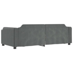 Berkfield Day Bed Dark Grey 90X190 Cm Fabric - thumbnail 5