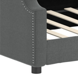 Berkfield Day Bed Dark Grey 90X190 Cm Fabric - thumbnail 6