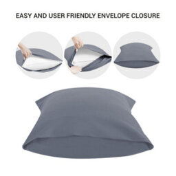 Lazzaro Pillow Cases 4 Pack Double Brushed Premium Microfibre Envelope Closure Pillow Covers Hypoallergenic Pillowcases - thumbnail 2