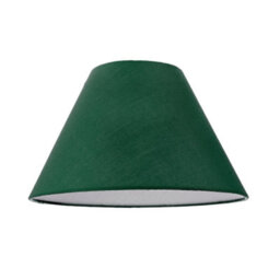 Happy Homewares 10 Inch Forest Green Cotton Coolie Lampshade For Table Lamp Or Pendant