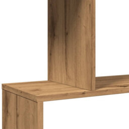 Berkfield Room Divider Bookcase 5-Tier Artisan Oak 70X24X161 Cm Engineered Wood - thumbnail 9