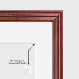 AK Frames 20X16 Rose Wood Classic Multi Photo Frame With White Mount - Holds 9 Apertures (2X) 7X5, (7X) 6X4 Photos - thumbnail 7