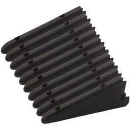 Afit Black Twin Slot Bracket - 270mm - Black - Pack Of 10 - thumbnail 1