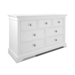 Statement Furniture Gainsborough White 3 Over 4 Chest Of Drawers With Crystal Handles - thumbnail 2