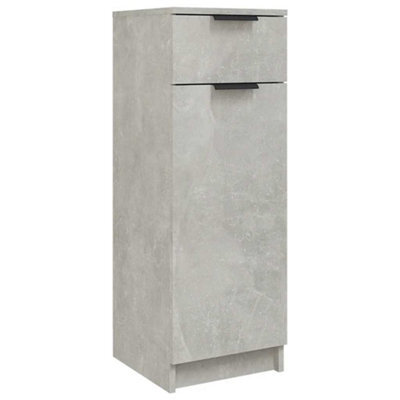 Berkfield Classic Bathroom Cabinet Concrete Grey 32X34X90 Cm Engineered Wood - image 1