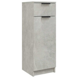 Berkfield Classic Bathroom Cabinet Concrete Grey 32X34X90 Cm Engineered Wood - thumbnail 1