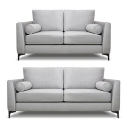 Modern Home Zara 3+2 Seater Sofa Set Silver