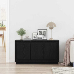Berkfield Sideboard Black Oak 102X35X55 Cm Engineered Wood - thumbnail 4