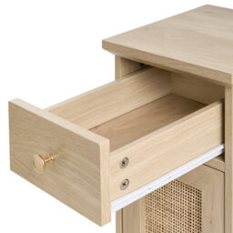 Beliani Shoe Storage Bench Forster Light Brown - thumbnail 7