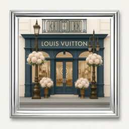 Home Luxe Interiors Lv Boutique Silver Step Frame Wall Art 70X70Cm Luxury Home Decor Piece - thumbnail 3