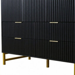 3-Doors Wardrobe Cabinet With 4 Drawers, Hanging Rail-118X55X185 Cm - thumbnail 8