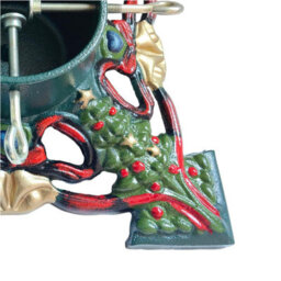 Holly International Cast Iron Christmas Tree Stand Decorative Trees & Bells For Real Trees Up To 8Ft - thumbnail 2