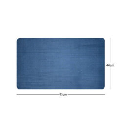 Nicoman Reversible Dual-Colour Blue/green Pvc Anti Slip Shower Mat Bath Mat - Rectangular 75X44 Cm - thumbnail 4