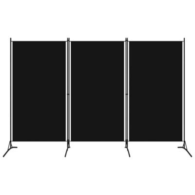 Vidaxl 3-Panel Room Divider Black 260X180 Cm Room Dividers - image 1