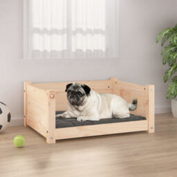 Berkfield Dog Bed 65.5X50.5X28 Cm Solid Pine Wood