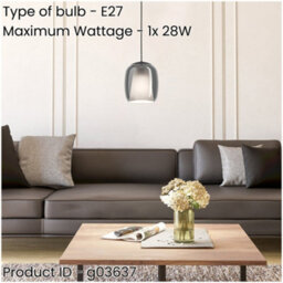 Loops Stylish Modern Black Pendant Light For Indoor Ceilings - Perfect Home Lighting Solution - thumbnail 2