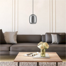 Loops Stylish Modern Black Pendant Light For Indoor Ceilings - Perfect Home Lighting Solution - thumbnail 3