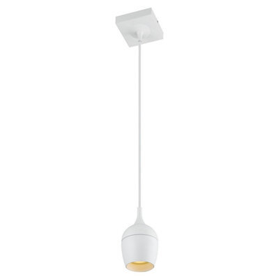 Lucide Preston Modern Pendant Light Bathroom 10Cm - 1Xgu10 - Ip44 - White - image 1