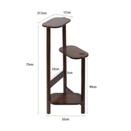 Bamboo Plant Stand Flower Succulent Pot Holder House Planter Indoor Display Rack - thumbnail 2