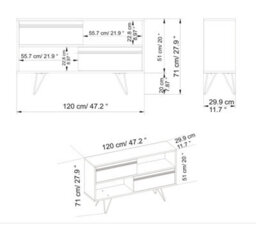 Decorotika Kerby Tv Stand Tv Unit Tv Cabinet - thumbnail 6