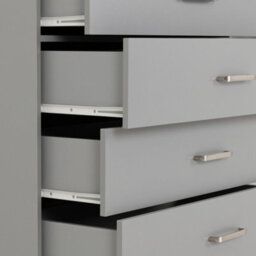 Seconique Dakota 5 Drawer Chest Of Drawers Light Grey - thumbnail 8