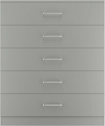Seconique Dakota 5 Drawer Chest Of Drawers Light Grey - thumbnail 9