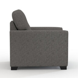 Furnishings For Less UK Hartley Grey Armchair Sofa Full Back Tufted Cushions - thumbnail 3