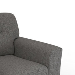 Furnishings For Less UK Hartley Grey Armchair Sofa Full Back Tufted Cushions - thumbnail 5