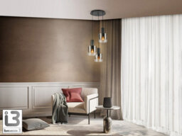 Luminosa Lighting Luminosa Venize Cluster Pendant Ceiling Light Black, Smoke 3Xe27 - Uk Stock - thumbnail 2