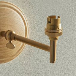 Loops Dimmable Adjustable Wall Sconce With Ash Wood And Brass Finish - thumbnail 4