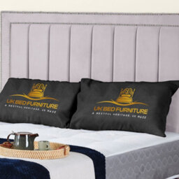 UKBEDFURNITURE Fiona Silver Plush Valvet Upholstered Bed Frame Only - Slatted Base - 48 Inch Headboard - thumbnail 2