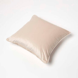 Homescapes Homescpaes Cream Filled Velvet Cushion With Piped Edge 46 X 46 Cm - thumbnail 5