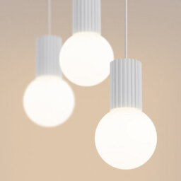 Sollux Lighting Halo Aluminum/glass White 3 Lights Modern Pendant Lamps - thumbnail 4
