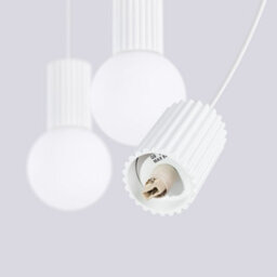 Sollux Lighting Halo Aluminum/glass White 3 Lights Modern Pendant Lamps - thumbnail 7
