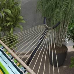 Outsunny Hammock Stand W/ Wheels, Adjustable Hammock Stand W/ Carry Bag, Black - thumbnail 8
