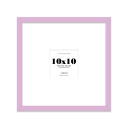 "10X10"" Lilac Picture Frame - 10X10"" Square Frame With 6X6"" Mount For 10X10""/6X6"" Pictures Moderrn Style Thin Edge, 1 Pack" - thumbnail 1