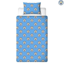 Manchester City Fc Reversible Crest Duvet Set Multicoloured (Single) - thumbnail 5