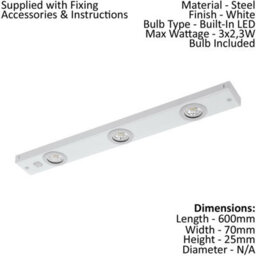 Modern Flush Ceiling Light With Led Bulbs In White Steel Finish - thumbnail 2