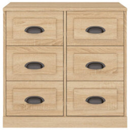 Berkfield Classic Sideboard Sonoma Oak 70X35.5X67.5 Cm Engineered Wood - thumbnail 6