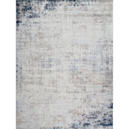 Livabliss Roma-Abstract Grey Blue Brown Modern Marble Living Dining Bedroom Rug 140 X 200 Cm Easy Care, Non Shedding