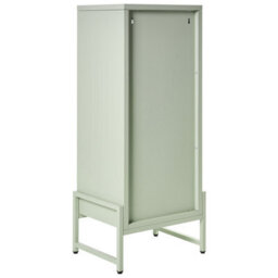 Wyld And Coco Mint-Green Steel Sideboard With One Door And Five Shelves, Wall-Mounted, Matt Finish - thumbnail 6