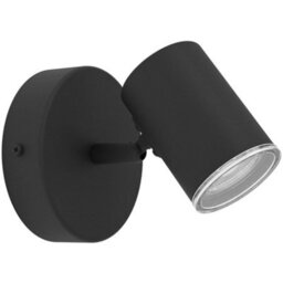 Loops Sleek Black Gu10 Ceiling Spotlight For Modern Bathroom Lighting - thumbnail 1