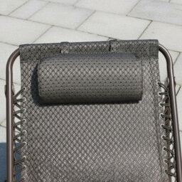 Garden Market Place The Garden Marketplace Garden Sun Loungers, Padded Textoline, Reclining Comfort, Adjustable Backrests, Brown Tweed, Set Of 2 - thumbnail 3