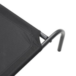 Vidaxl Elevated Dog Bed Black 130X80X20 Cm Oxford Fabric And Steel - thumbnail 7