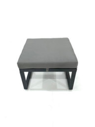 Fimous Aluminium Outdoor Garden Furniture Set With Adjustable Rising Lifting Dining Table 3 Seater Sofa 2 Big Footstool Side Table - thumbnail 7