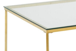 Orsina Contemporary Design Gold Finish Cross Base End Table, Versatile Side Table, Functional Table For Livingroom - thumbnail 2