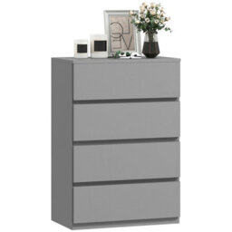 4-Drawer Bedroom Chest Of Drawers Storage Dresser Unit - thumbnail 1