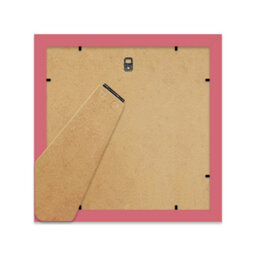 "6X6"" Pink Picture Frame - 6X6"" Square Frame With 3X3"" Mount For 6X6""/3X3"" Pictures Vintage Style Photo Display, 1 Pack" - thumbnail 3