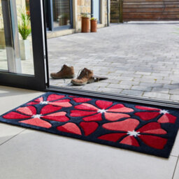 JVL Solemate Hand Carved Posy Door Mat, 57 X 100 Cm - thumbnail 5