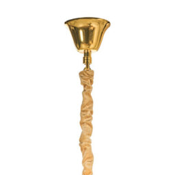 Wyld And Coco Lumina 70Cm Gold-Plated Iron Chandelier With Handcrafted Crystal Accents - Glamour Dining Room Centrepiece - thumbnail 7